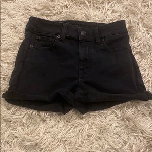 Black American Eagle Jean Shorts
